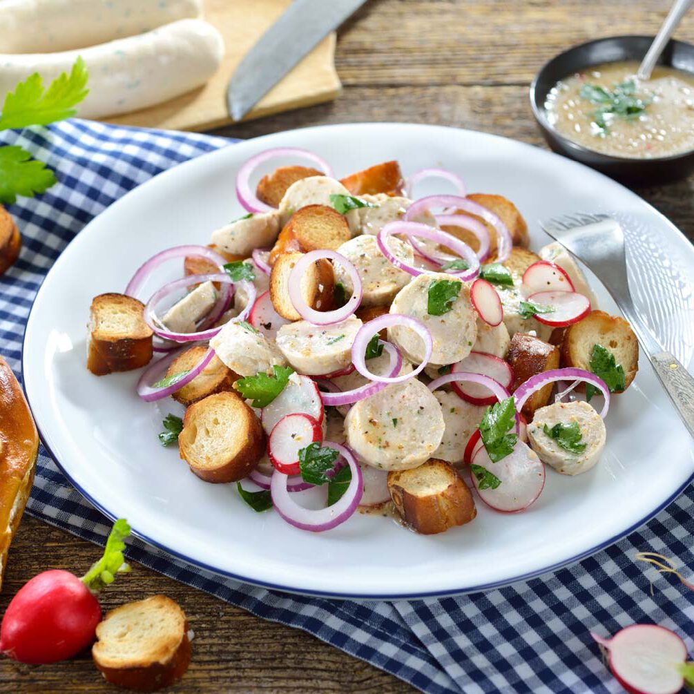 Weißwurst-Salat