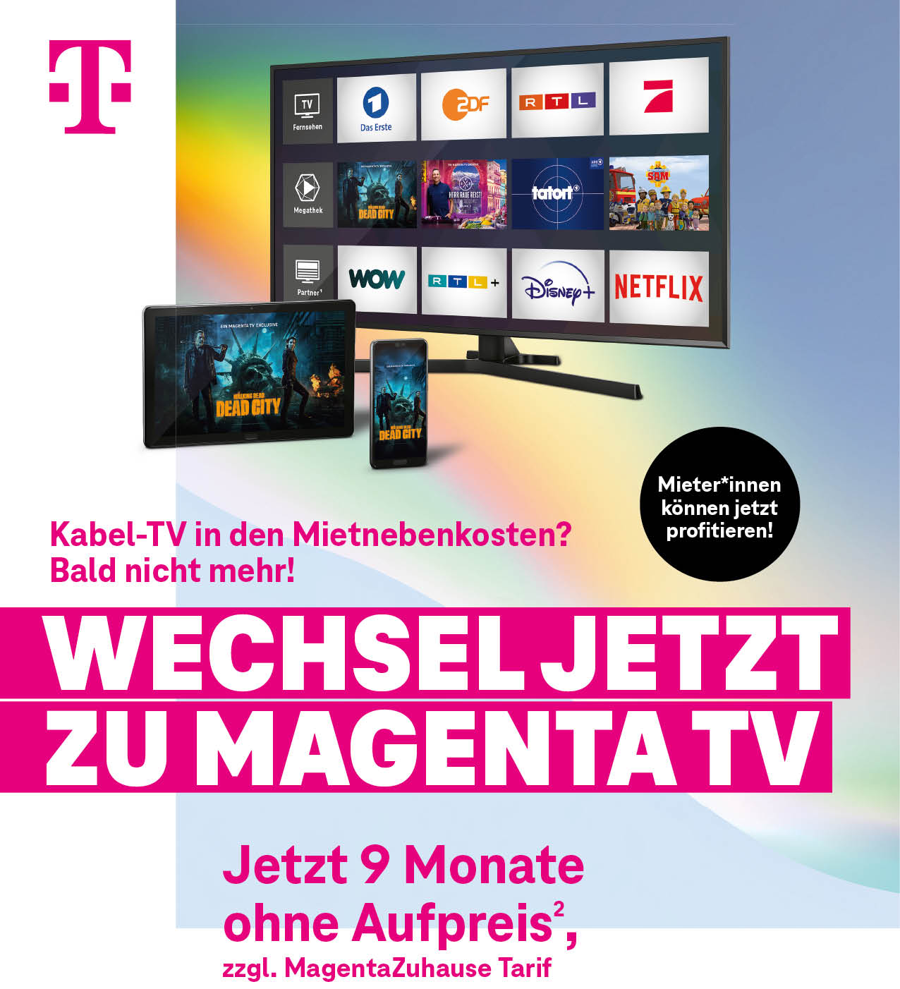 Magenta TV Anzeige Telekom